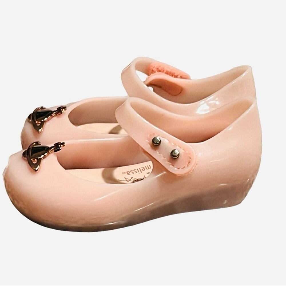 Vivienne Westwood Mini Melissa Ultragirl XI Baby Girl Shoe Pale Pink Size 6 - Picture 8 of 12